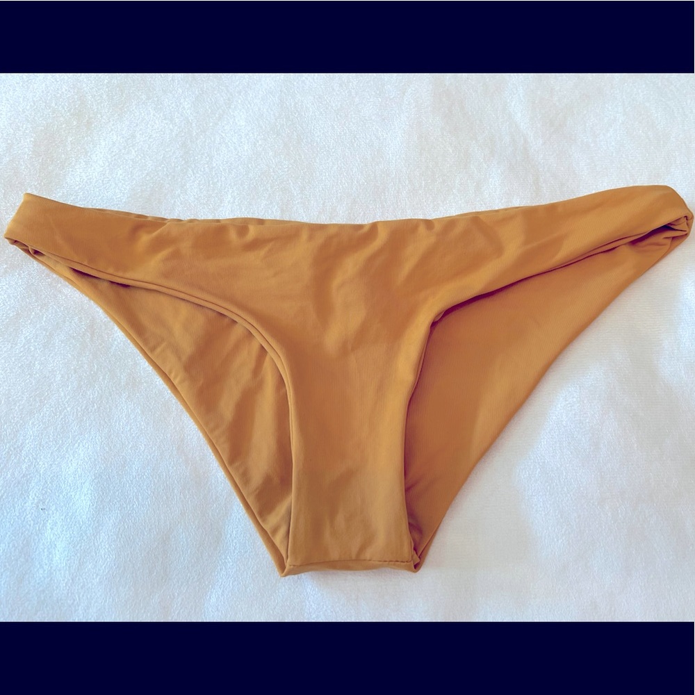 L*Space Sandy Bikini Bottom in mustard gold